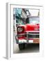 Cuba Fuerte Collection - Detail on Red Classic Chevy-Philippe Hugonnard-Framed Photographic Print