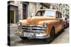 Cuba Fuerte Collection - Dodge Classic Car-Philippe Hugonnard-Stretched Canvas