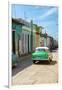 Cuba Fuerte Collection - Green Car in Trinidad-Philippe Hugonnard-Framed Photographic Print