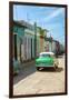 Cuba Fuerte Collection - Green Car in Trinidad-Philippe Hugonnard-Framed Photographic Print