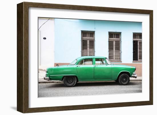 Cuba Fuerte Collection - Green Car-Philippe Hugonnard-Framed Photographic Print