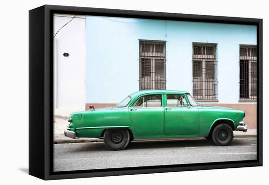 Cuba Fuerte Collection - Green Car-Philippe Hugonnard-Framed Stretched Canvas