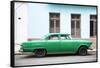 Cuba Fuerte Collection - Green Car-Philippe Hugonnard-Framed Stretched Canvas