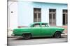 Cuba Fuerte Collection - Green Car-Philippe Hugonnard-Stretched Canvas