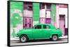 Cuba Fuerte Collection - Green Classic American Car-Philippe Hugonnard-Framed Stretched Canvas