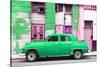Cuba Fuerte Collection - Green Classic American Car-Philippe Hugonnard-Stretched Canvas
