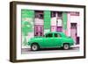 Cuba Fuerte Collection - Green Classic American Car-Philippe Hugonnard-Framed Photographic Print