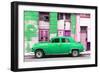 Cuba Fuerte Collection - Green Classic American Car-Philippe Hugonnard-Framed Photographic Print