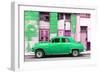 Cuba Fuerte Collection - Green Classic American Car-Philippe Hugonnard-Framed Photographic Print