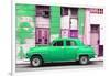 Cuba Fuerte Collection - Green Classic American Car-Philippe Hugonnard-Framed Photographic Print