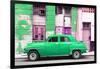 Cuba Fuerte Collection - Green Classic American Car-Philippe Hugonnard-Framed Photographic Print