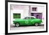 Cuba Fuerte Collection - Green Pontiac 1953 Original Classic Car-Philippe Hugonnard-Framed Photographic Print