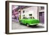 Cuba Fuerte Collection - Green Taxi Pontiac 1953-Philippe Hugonnard-Framed Photographic Print