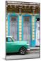 Cuba Fuerte Collection - Green Vintage Car in Havana II-Philippe Hugonnard-Mounted Photographic Print