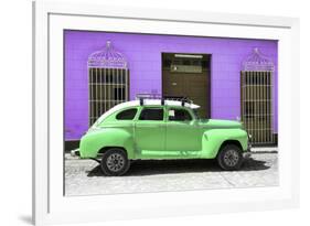 Cuba Fuerte Collection - Green Vintage Car Trinidad-Philippe Hugonnard-Framed Photographic Print