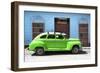 Cuba Fuerte Collection - Green Vintage Car-Philippe Hugonnard-Framed Photographic Print