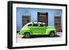 Cuba Fuerte Collection - Green Vintage Car-Philippe Hugonnard-Framed Photographic Print