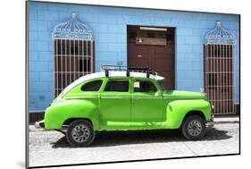 Cuba Fuerte Collection - Green Vintage Car-Philippe Hugonnard-Mounted Photographic Print