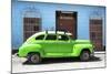 Cuba Fuerte Collection - Green Vintage Car-Philippe Hugonnard-Mounted Photographic Print