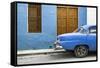 Cuba Fuerte Collection - Havana 109 Street Blue-Philippe Hugonnard-Framed Stretched Canvas