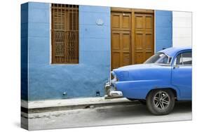 Cuba Fuerte Collection - Havana 109 Street Blue-Philippe Hugonnard-Stretched Canvas