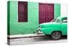 Cuba Fuerte Collection - Havana 109 Street Green-Philippe Hugonnard-Stretched Canvas