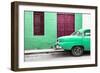 Cuba Fuerte Collection - Havana 109 Street Green-Philippe Hugonnard-Framed Photographic Print