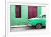 Cuba Fuerte Collection - Havana 109 Street Green-Philippe Hugonnard-Framed Photographic Print