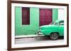 Cuba Fuerte Collection - Havana 109 Street Green-Philippe Hugonnard-Framed Photographic Print