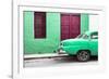 Cuba Fuerte Collection - Havana 109 Street Green-Philippe Hugonnard-Framed Photographic Print