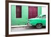 Cuba Fuerte Collection - Havana 109 Street Green-Philippe Hugonnard-Framed Photographic Print