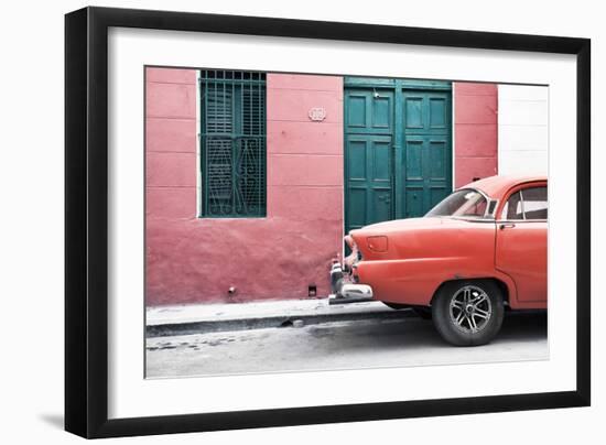 Cuba Fuerte Collection - Havana 109 Street Orange-Philippe Hugonnard-Framed Photographic Print