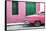 Cuba Fuerte Collection - Havana 109 Street Pink-Philippe Hugonnard-Framed Stretched Canvas