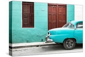 Cuba Fuerte Collection - Havana 109 Street Turquoise-Philippe Hugonnard-Stretched Canvas