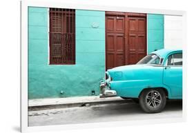 Cuba Fuerte Collection - Havana 109 Street Turquoise-Philippe Hugonnard-Framed Photographic Print