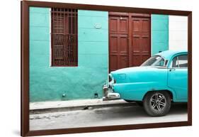 Cuba Fuerte Collection - Havana 109 Street Turquoise-Philippe Hugonnard-Framed Photographic Print