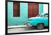 Cuba Fuerte Collection - Havana 109 Street Turquoise-Philippe Hugonnard-Framed Photographic Print