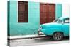 Cuba Fuerte Collection - Havana 109 Street Turquoise-Philippe Hugonnard-Stretched Canvas