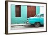 Cuba Fuerte Collection - Havana 109 Street Turquoise-Philippe Hugonnard-Framed Photographic Print