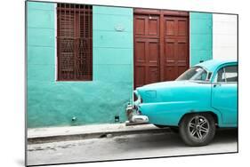 Cuba Fuerte Collection - Havana 109 Street Turquoise-Philippe Hugonnard-Mounted Photographic Print