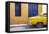 Cuba Fuerte Collection - Havana 109 Street Yellow-Philippe Hugonnard-Framed Stretched Canvas