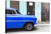 Cuba Fuerte Collection - Havana Blue Car-Philippe Hugonnard-Stretched Canvas