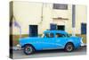 Cuba Fuerte Collection - Havana Classic American Blue Car-Philippe Hugonnard-Stretched Canvas