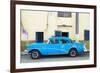 Cuba Fuerte Collection - Havana Classic American Blue Car-Philippe Hugonnard-Framed Photographic Print