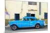 Cuba Fuerte Collection - Havana Classic American Blue Car-Philippe Hugonnard-Mounted Photographic Print