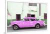 Cuba Fuerte Collection - Havana Classic American Hot Pink Car-Philippe Hugonnard-Framed Photographic Print