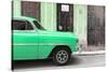 Cuba Fuerte Collection - Havana Green Car-Philippe Hugonnard-Stretched Canvas