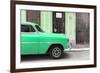 Cuba Fuerte Collection - Havana Green Car-Philippe Hugonnard-Framed Photographic Print