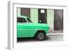 Cuba Fuerte Collection - Havana Green Car-Philippe Hugonnard-Framed Photographic Print