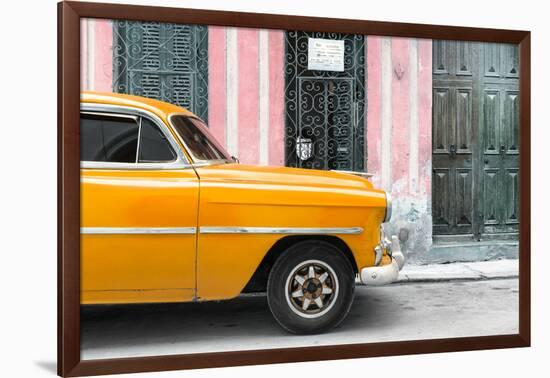 Cuba Fuerte Collection - Havana Orange Car-Philippe Hugonnard-Framed Photographic Print